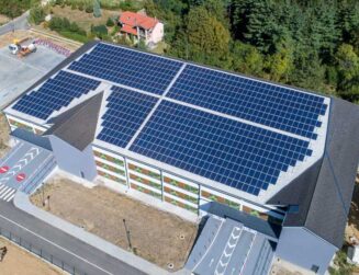Primer integracije solarnih panela - objekat na Fruskoj Gori. Foto: Vasilije Bajilov (dron)