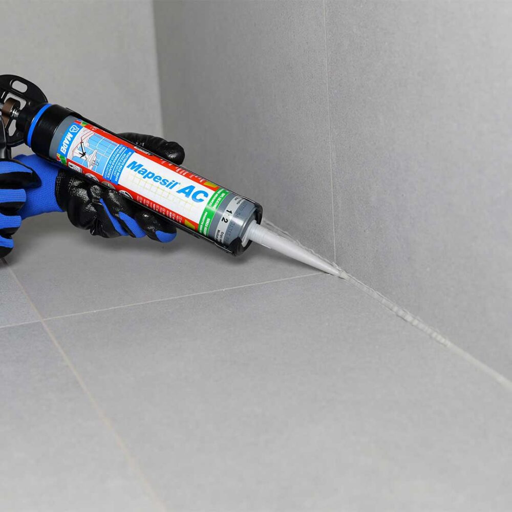 Mapei Mapesil AC silikon nanošenje i aplikacija na spojevima
